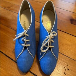 Freddie’s by Fred Braun Blue Lace-Up Women's Heels